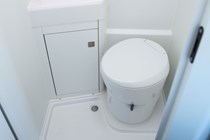 VW Grand California camper review - 2019 UK 600 model, bathroom toilet