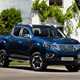 2019 Nissan Navara - Double Cab, blue, front view, new alloy wheels