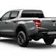Mitsubishi L200 Challenger special edition pickup - rear view, grey, white background