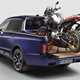 BMW X7 Pick-up - rear three-quarters view with motorcycle in the back