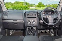 Isuzu D-Max Workman+ review - cab interior, steering wheel, dashboard, DAB radio upgrade