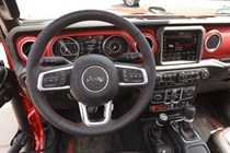 Jeep Gladiator review - steering wheel and dials
