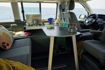 VW California T6.1 campervan - 2019, 2020, Beach lounge area with table