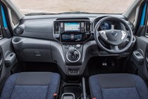 Nissan e-NV200 cab interior - electric van guide (2019)
