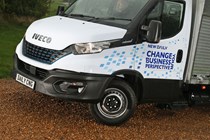 Iveco Daily Natural Power review - front grille detail, CNG, 2019