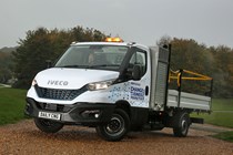 Iveco Daily Natural Power review - front view, tipper, CNG, 2019