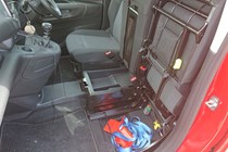 Vauxhall Combo long-term test review - storage space under the passenger seat