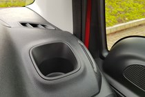 Vauxhall Combo long-term test review - square cupholder on top of dashboard