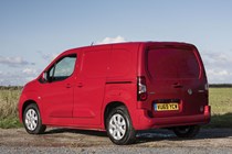 Vauxhall Combo Cargo long-term test review - rear view, Ruby Red