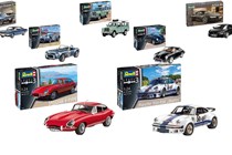 Selection of Revell car model kits