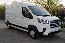 Maxus Deliver 9 large van - white, front view, 2020