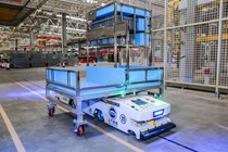 LDV factory autonomous robot part delivery system