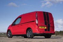 Ford Transit Connect Sport long-term test review - rear view, Race Red with black stripes