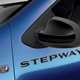 Blue 2020 Dacia Logan MCV Stepway SE Twenty badge detail