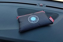 Pingi Dehumidifier bag on dashboard