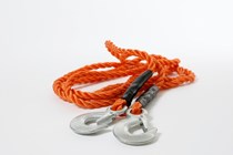 Orange car tow rope