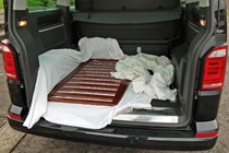 Volkswagen Caravelle, 2019, boot area with cot