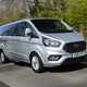 Ford Tourneo Custom, 2020, driving, silver, front view