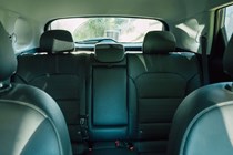 The rear seats of a car