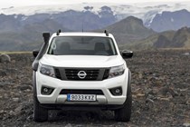 Nissan Navara Off-Roader AT32 2020 - dead-on front view, white