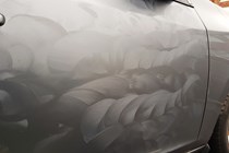 Autoglym UHD Wax applied to side of Volvo