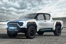 Nikola Badger electric pickup with hydrogen power - render, 2020