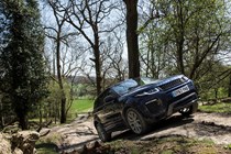 Range Rover Evoque (2018) off-roading at Eastnor Castle