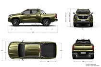 Peugeot Landtrek pickup dimensions