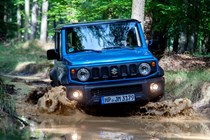 Suzuki Jimny off-roader could become a commercial 4x4 van in 2021 - driving through river