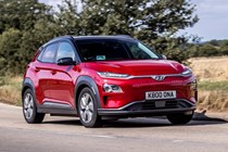 Hyundai Kona electric moving