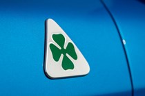 Alfa Romeo Stelvio Quadrifoglio cloverleaf badge