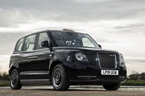 LEVC TX5 eCity London Taxi, front view, black, 2020