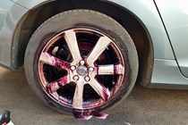 AVA wheel cleaner bleeding on Volvo wheel