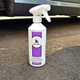 Nielsen Wheel Cleaner next to car