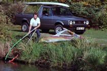 VW Caddy 1 - with windsurfer