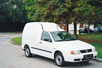 VW Caddy 2 - white, period photo