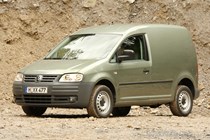 VW Caddy 3 - 4Motion four-wheel drive, green, front view