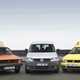 VW Caddy 1, Caddy 3 and Caddy 2 - front view