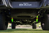 Isuzu D-Max XTR Colour Edition - Pedders rear suspension, green dampers, 2020