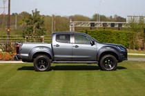 Isuzu D-Max XTR Colour Edition - one of the most capable off-road trucks on sale in the UK, parked on one of the smoothest bits of lawn we've ever seen, 2020