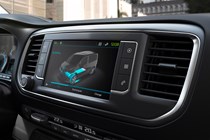Peugeot e-Expert electric van - new energy flow display, 2020