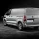 Peugeot e-Expert electric van - silver, rear-view, charging, 2020