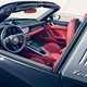 Grey 2020 Porsche 911 Targa with red dashboard