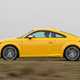 Yellow Audi TT Coupe side elevation driving