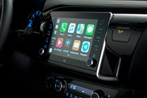 2020 Toyota Hilux facelift - cab interior, Apple CarPlay, Toyota Touch 2 infotainment