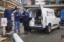 Peugeot Overload Indicator - Tradesman Challenge, blue team with loaded van