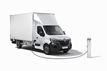 Renault Master ZE box van, 2020, white, plugged-in charging