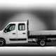 Renault Master ZE 2020 - double-cab tipper, side view, white