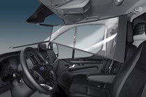 Ford protection shields for Transit, Transit Custom and Tourneo Custom - between front seats