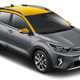 Kia Stonic (2020) facelift, grey and yellow